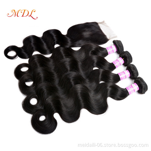 Human Hair Bundle Aligned Vendor From brazilian Wholesale Body Wave Style Hair Extension Bundles With Closures